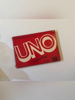 Vintage UNO Score Pad - 1978 - 100 Double Score Cards